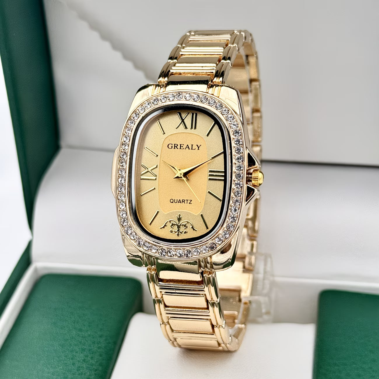 Elegant Oval Dress Watch for Women.