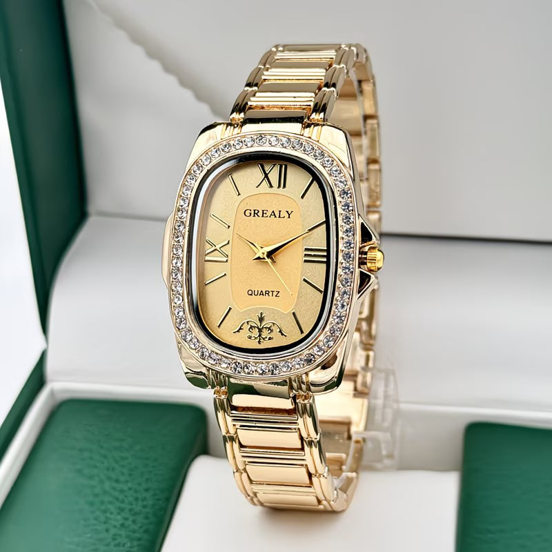 Elegant Oval Dress Watch for Women.