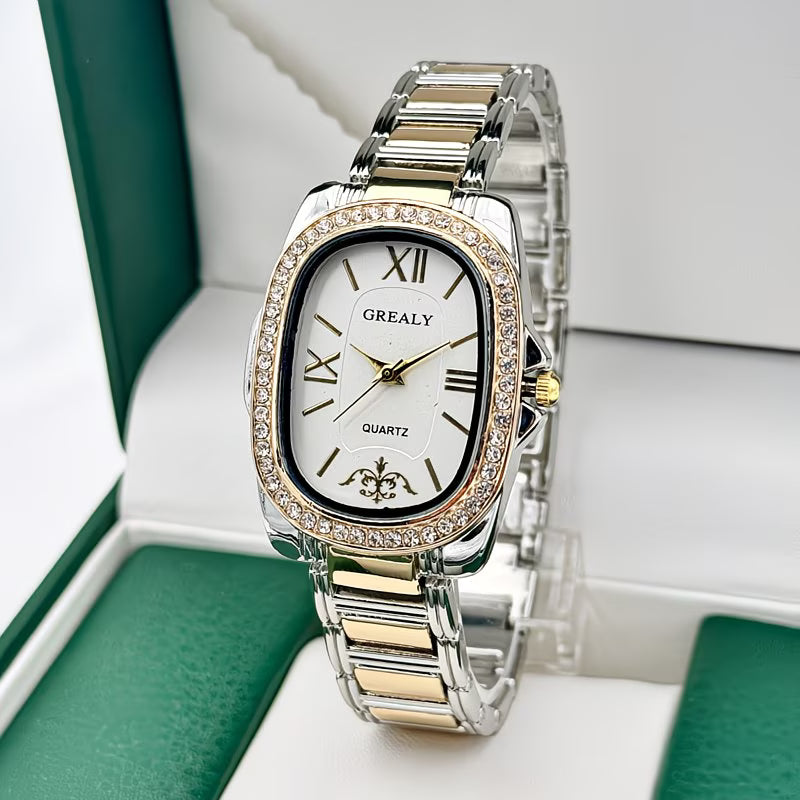 Elegant Oval Dress Watch for Women.