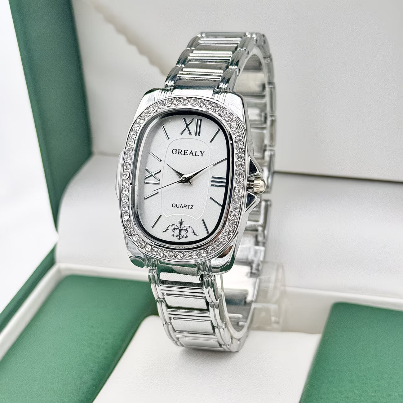 Elegant Oval Dress Watch for Women.