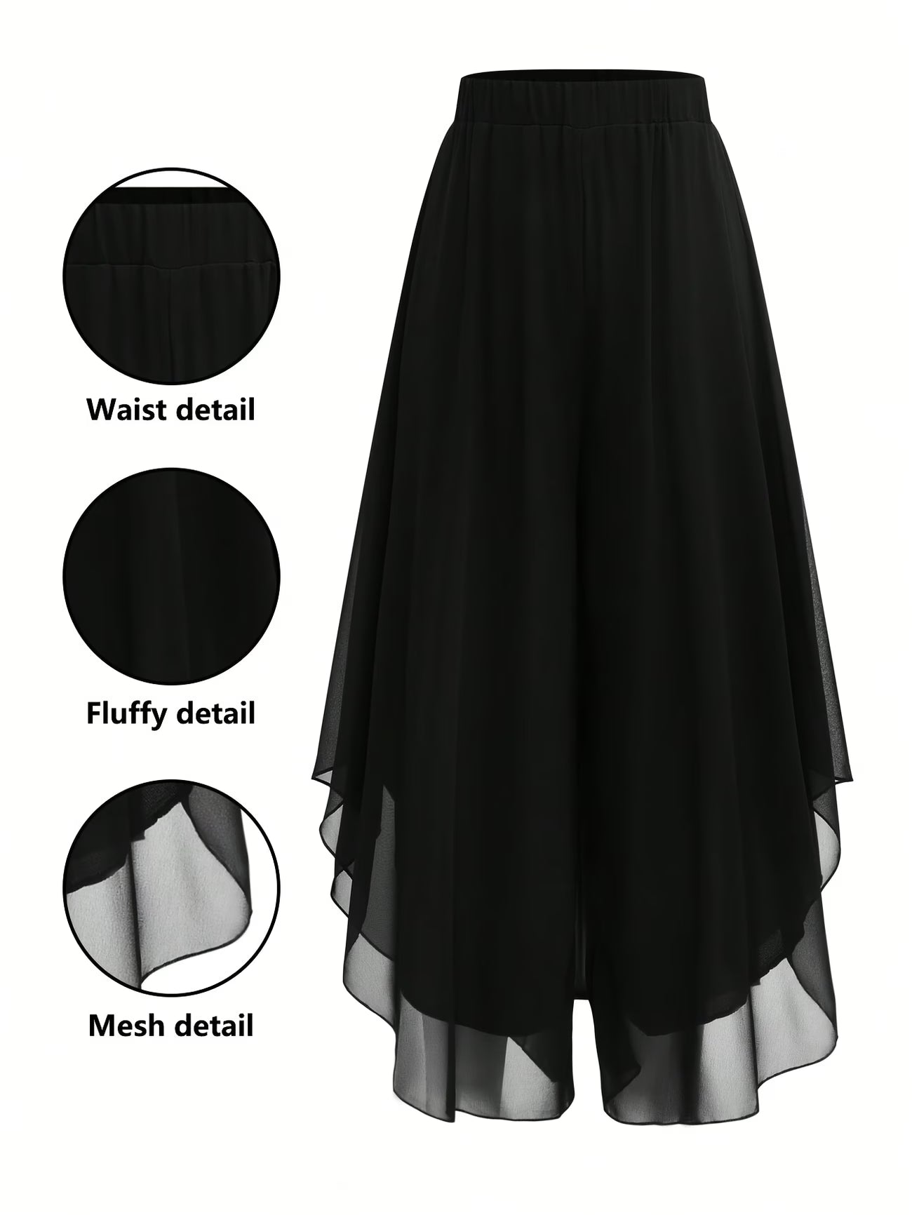 Elegant & Stylish Women's Chiffon Flared Pants.