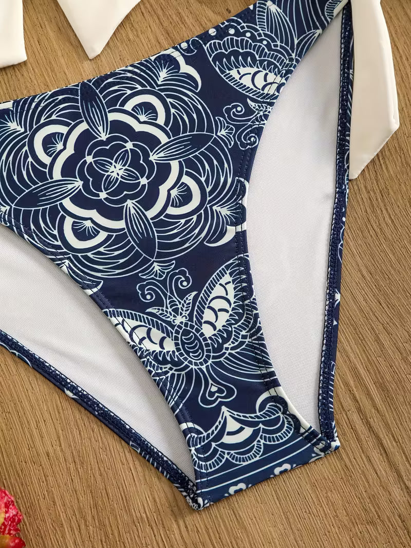 Ethnic Style Separated Bikini.