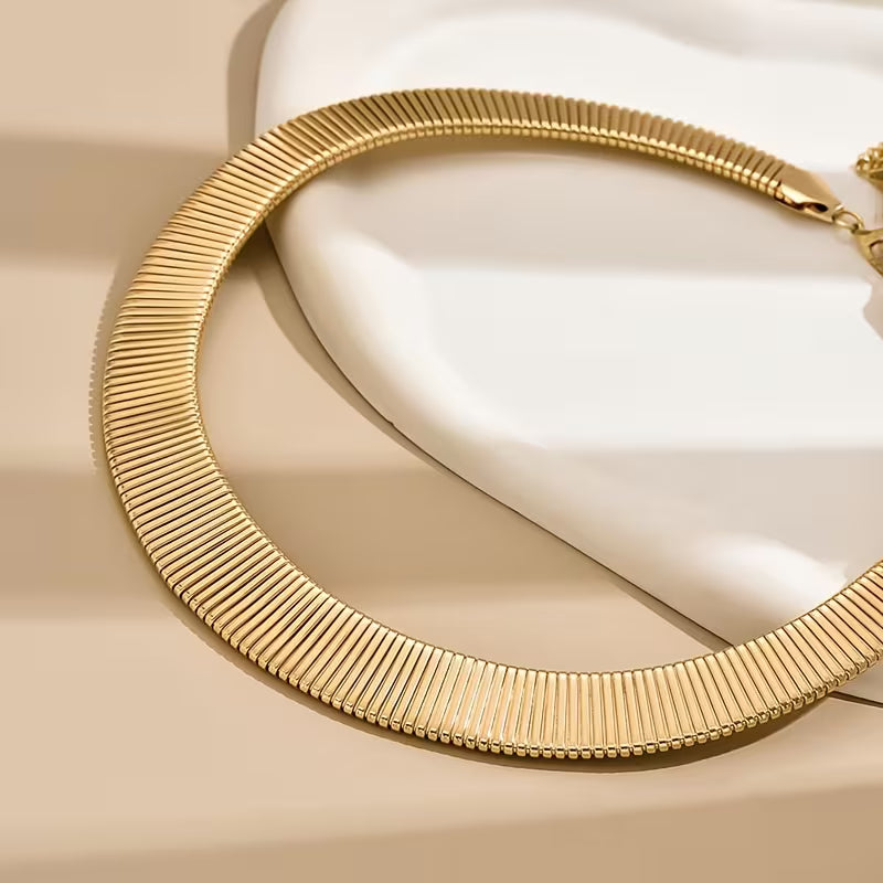 Exaggerated Minimalist Geometric Choker.