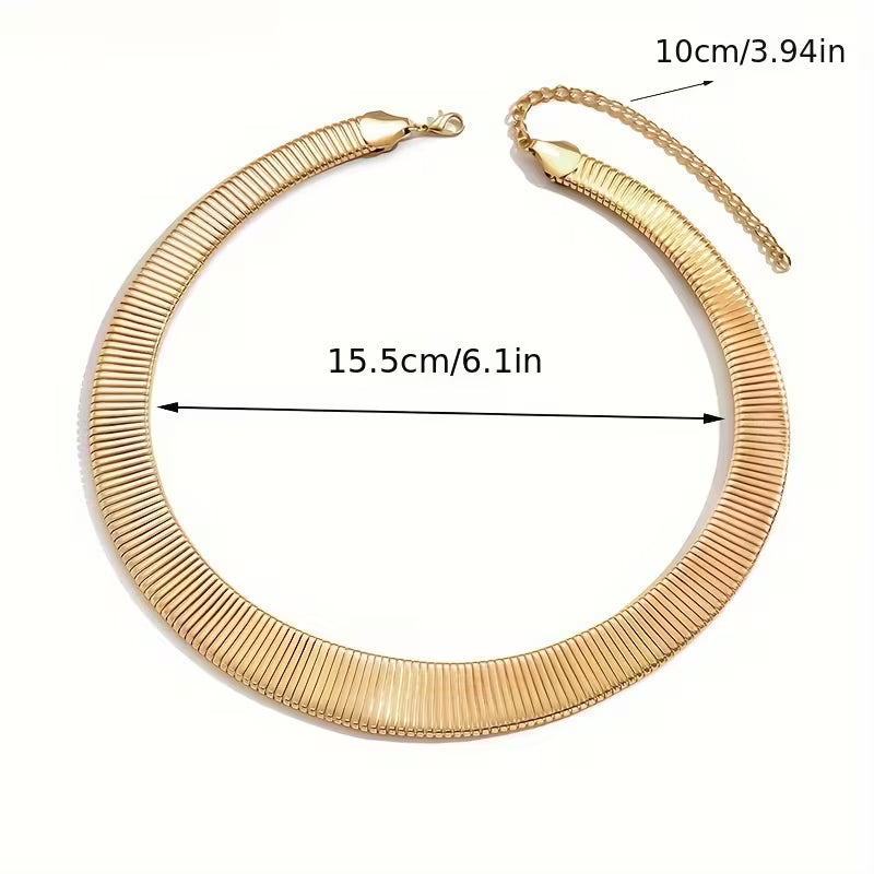 Exaggerated Minimalist Geometric Choker.