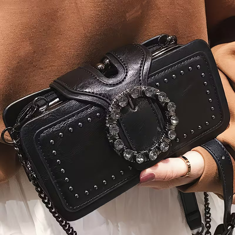 Fashion Vintage Clutch Bag with Studs.