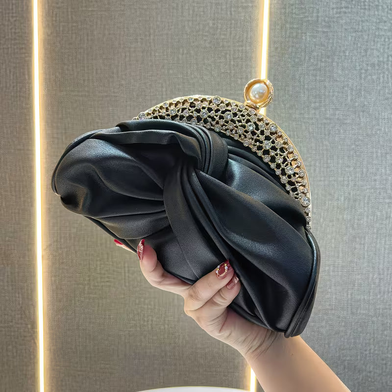 Fashionable "Occasion" Bag with Golden Accents.