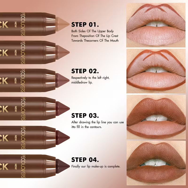 Fine Tip Matte Lip Crayon & Liner Pen.