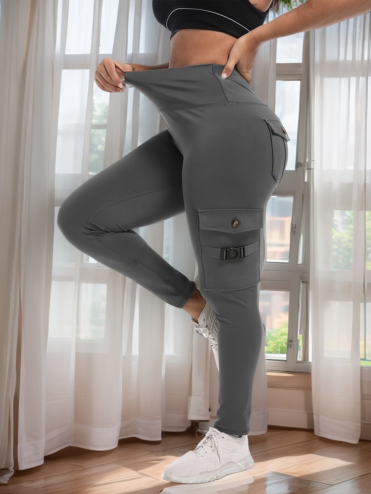 Four-Button Utility Sport Pants.