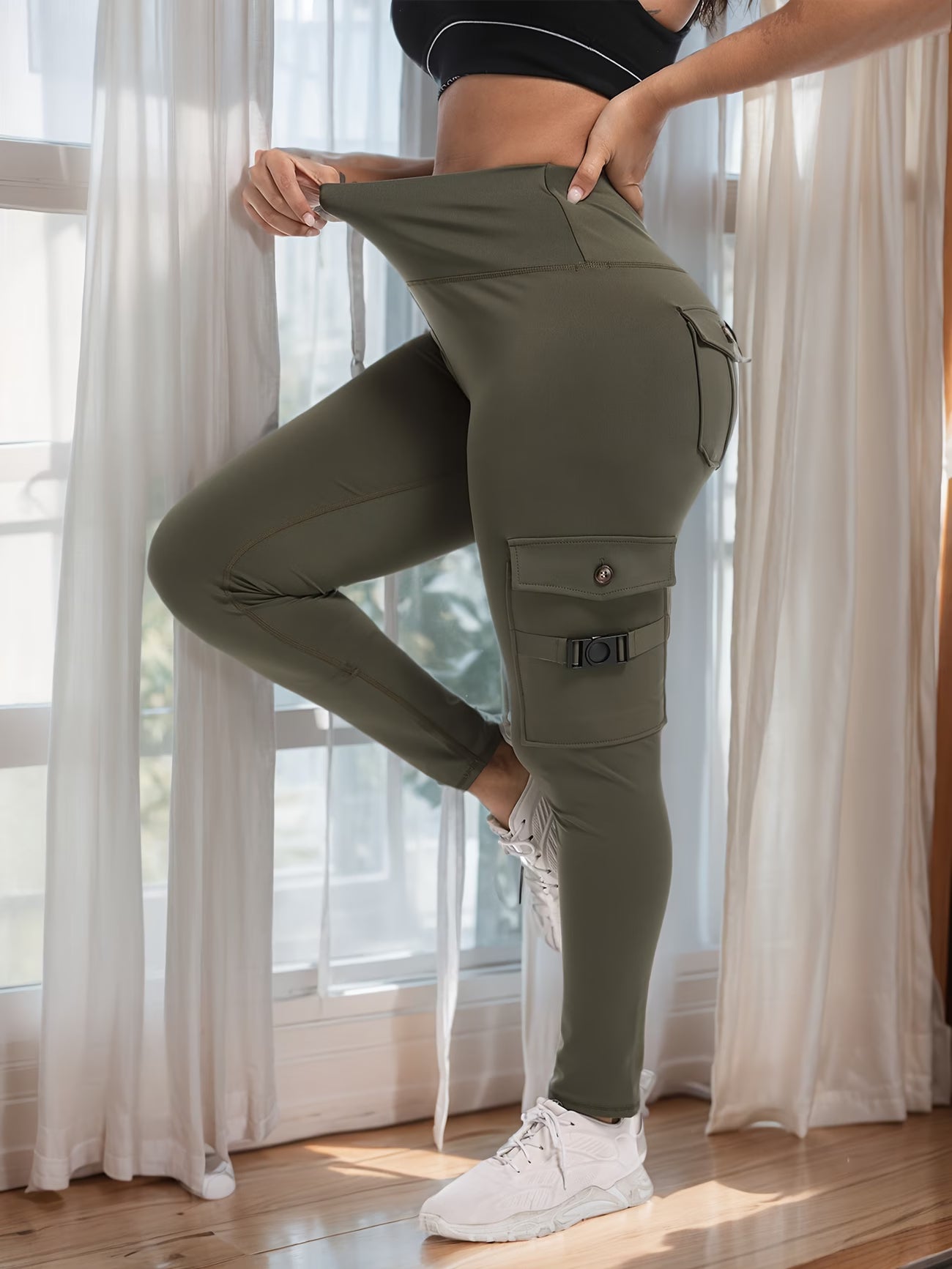 Four-Button Utility Sport Pants.