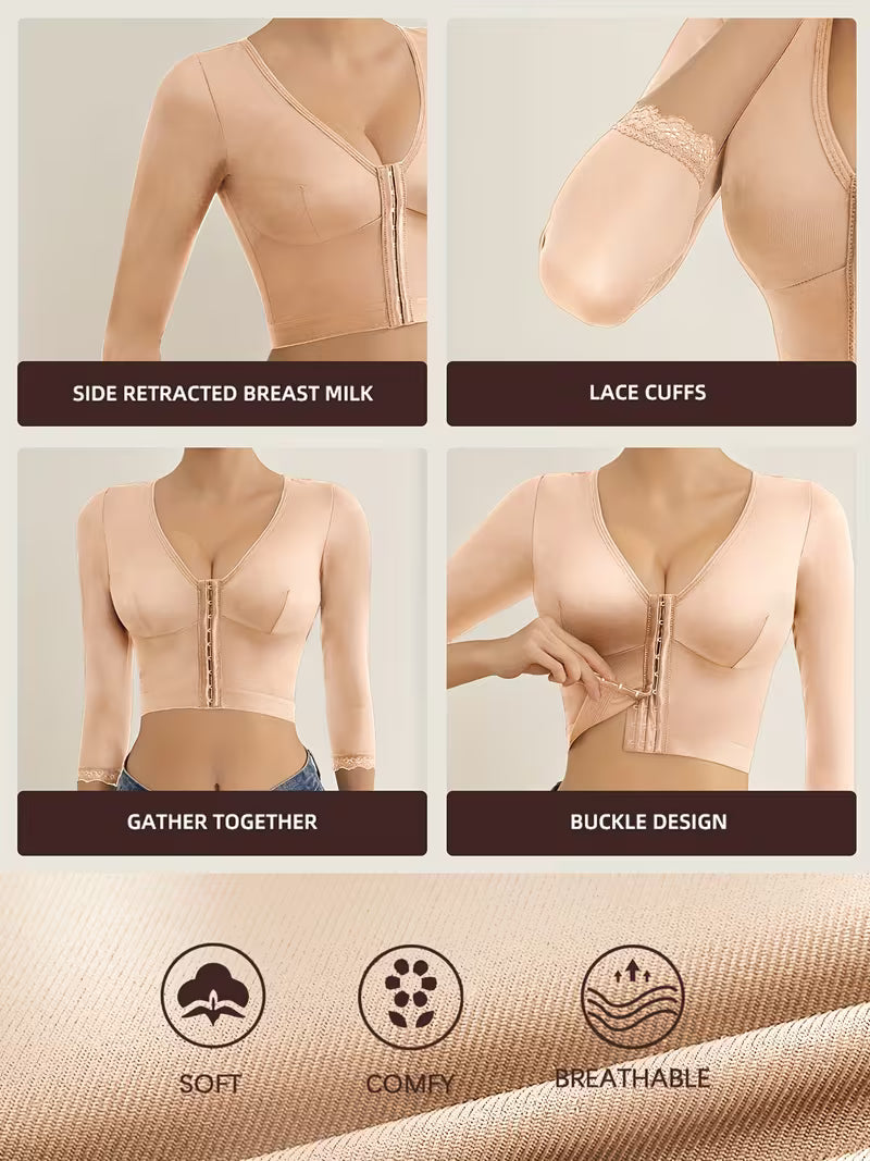 Front-Zipper Shaping Camisole Bras.