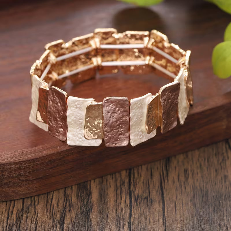 Geometric Block Bracelet.