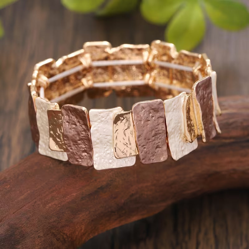 Geometric Block Bracelet.