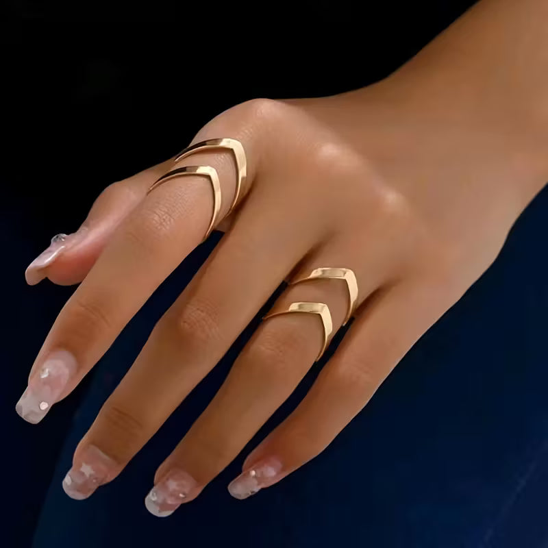 Geometric Hollow Open Ring.