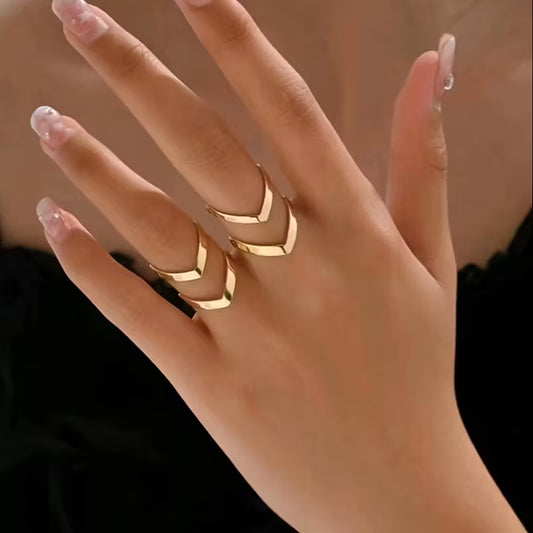 Geometric Hollow Open Ring.