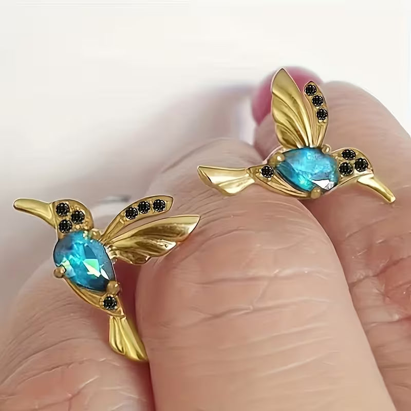 Gorgeous Hummingbird Wedding & Party Earrings.