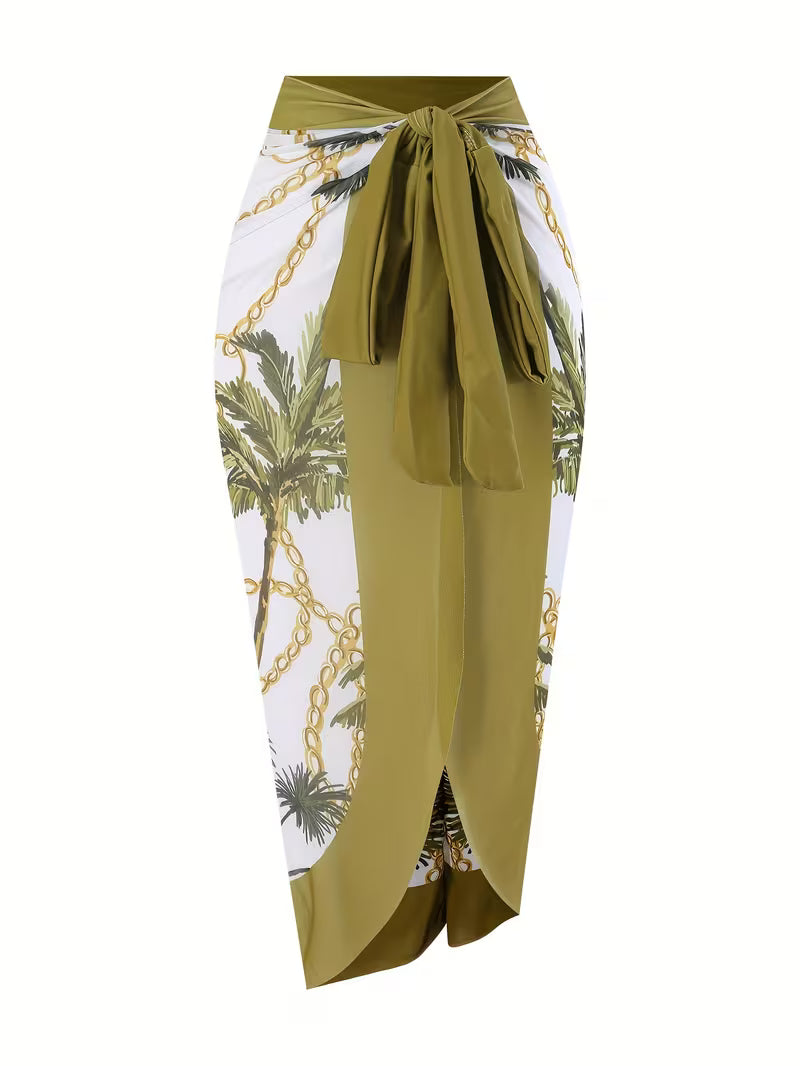 Green Palm One-Piece Swimsuit.