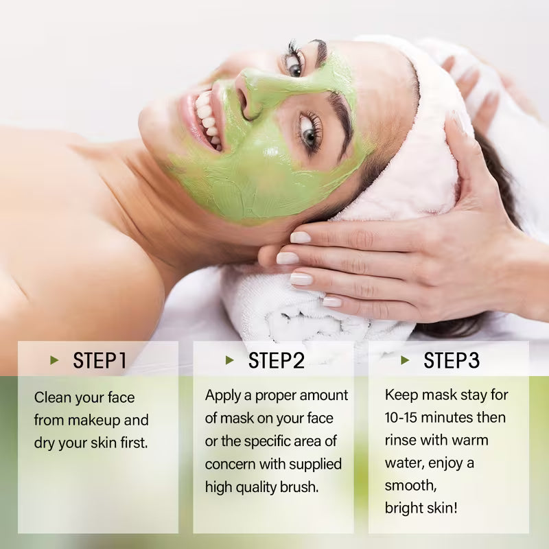 Green Tea Cleansing Pore Detox & Physical Exfoliation Paste Mud.