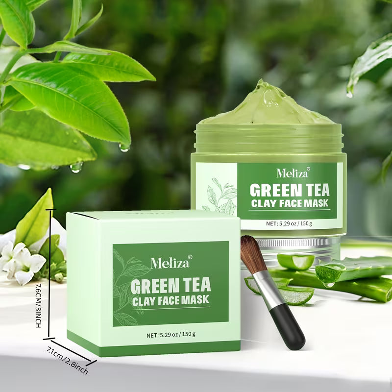 Green Tea Cleansing Pore Detox & Physical Exfoliation Paste Mud.