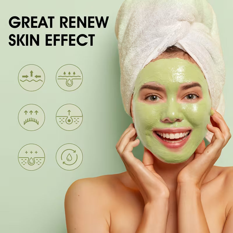 Green Tea Cleansing Pore Detox & Physical Exfoliation Paste Mud.