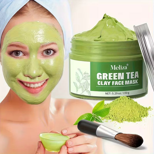 Green Tea Cleansing Pore Detox & Physical Exfoliation Paste Mud.