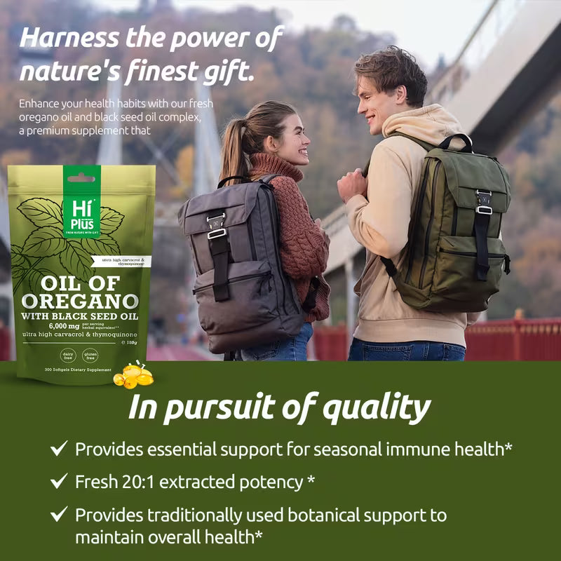 High-Potency Oil of Oregano & Black Seed Oil Duo.