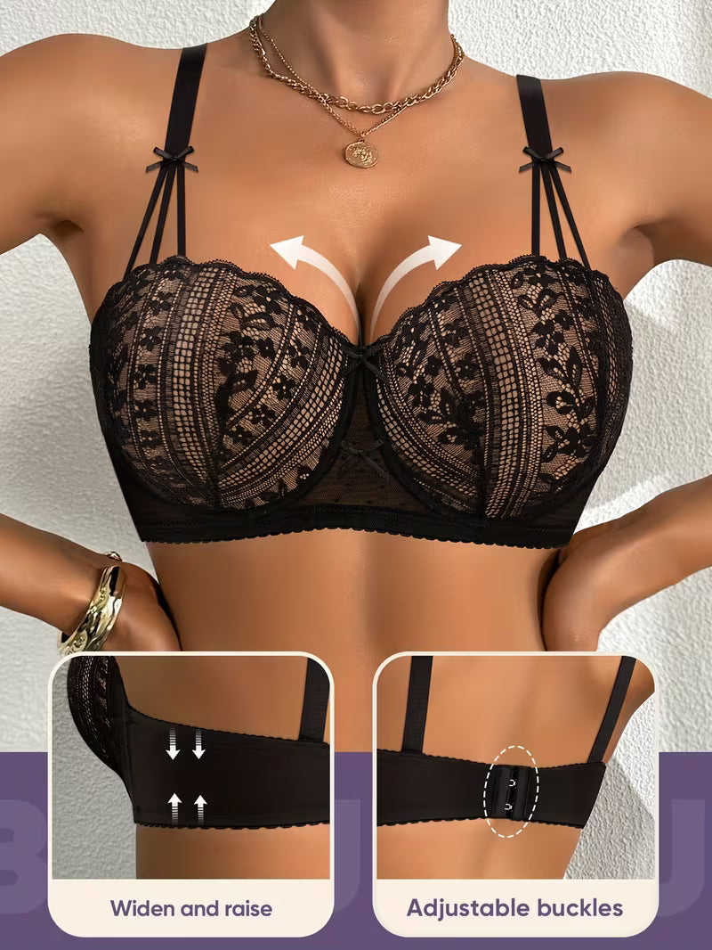 High-Support Mesh Bras.
