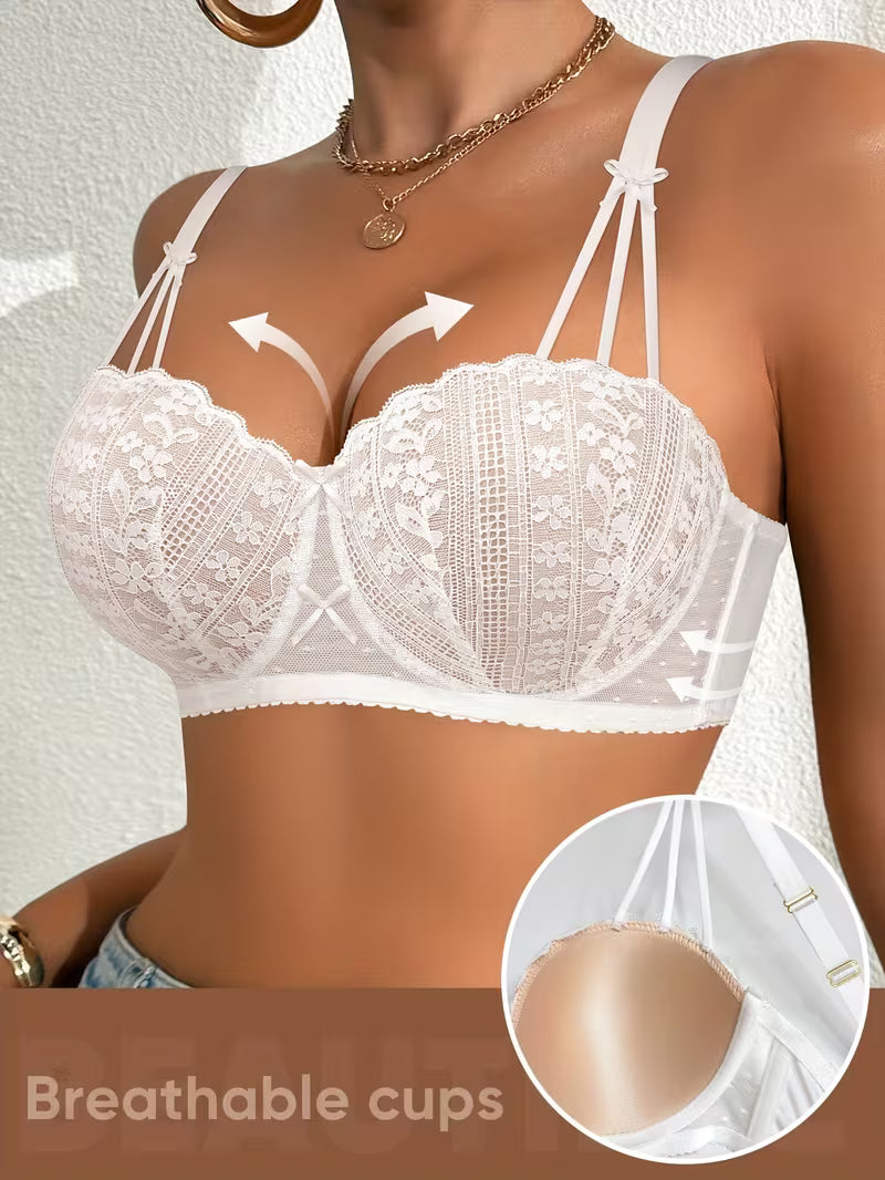 High-Support Mesh Bras.