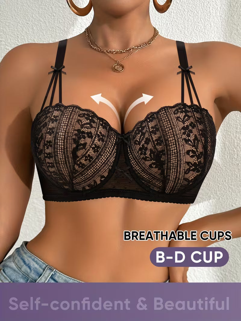 High-Support Mesh Bras.