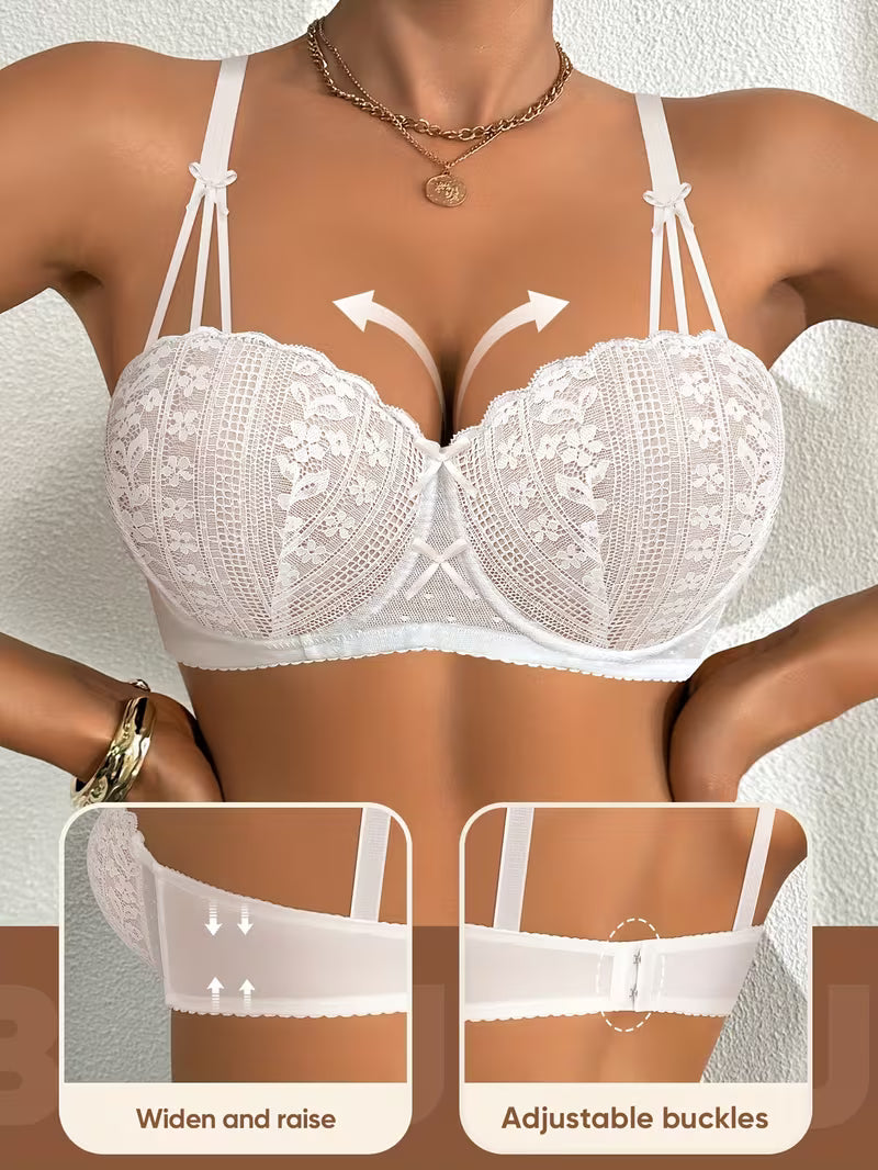 High-Support Mesh Bras.