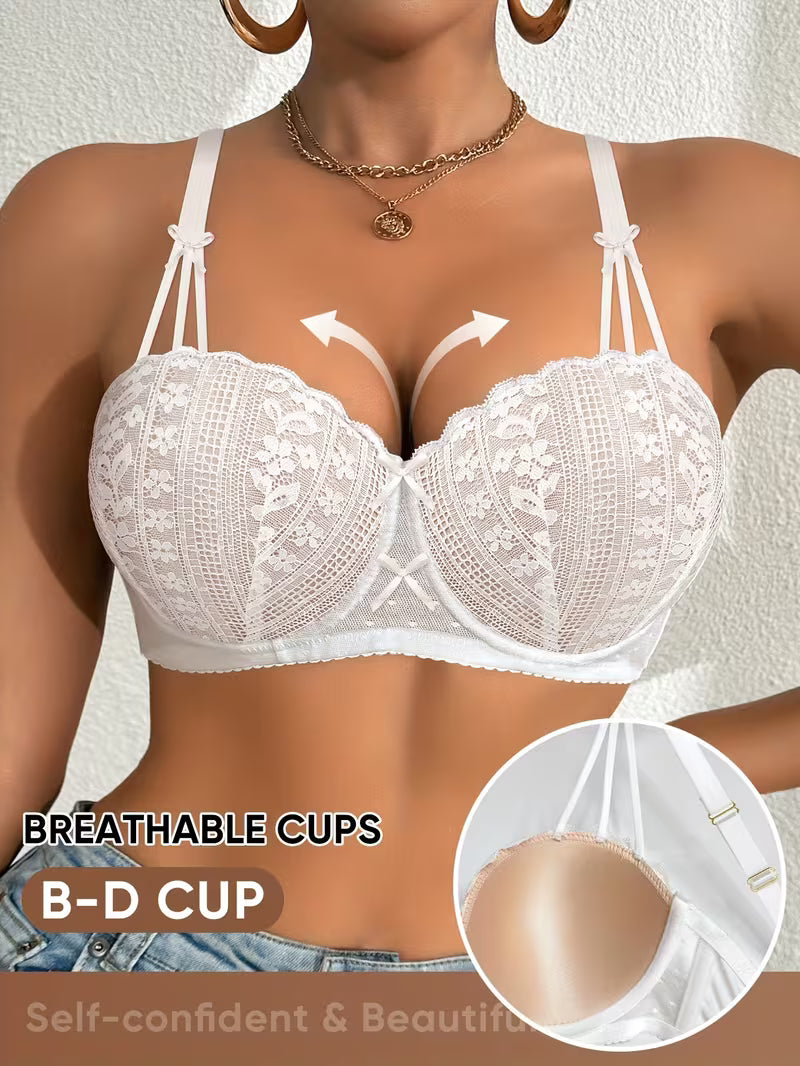 High-Support Mesh Bras.