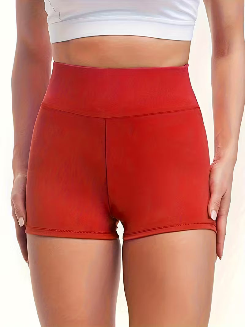 High-Waist Sculpting Yoga Shorts.