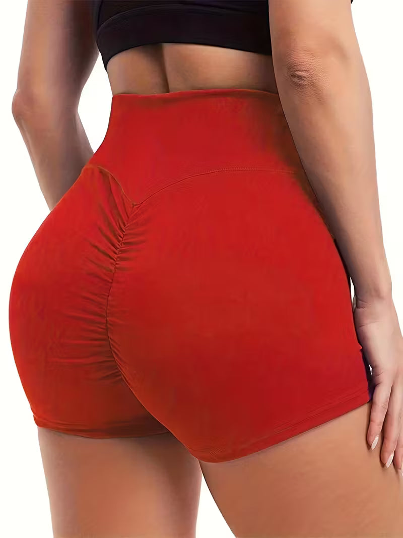 High-Waist Sculpting Yoga Shorts.