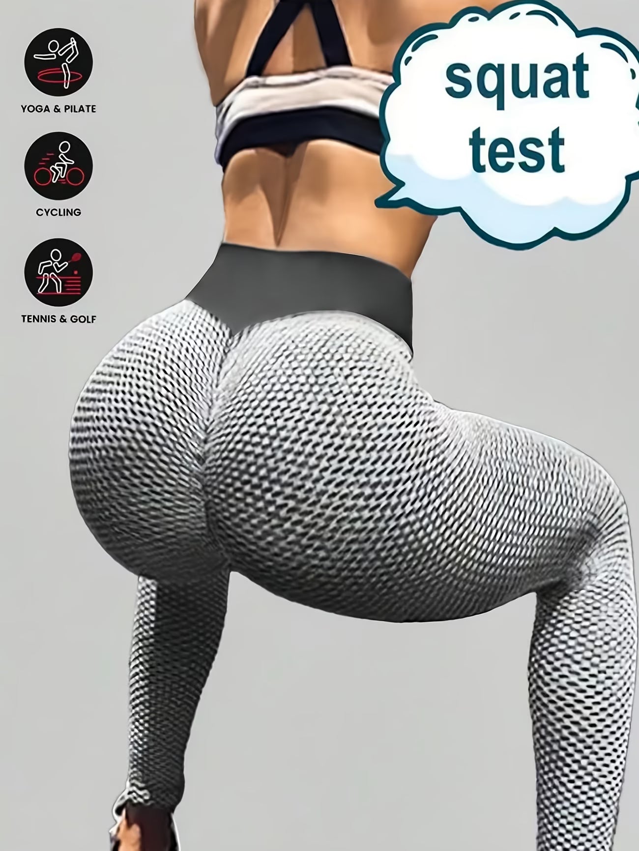 High-Waisted Honeycomb Jacquard Legging.