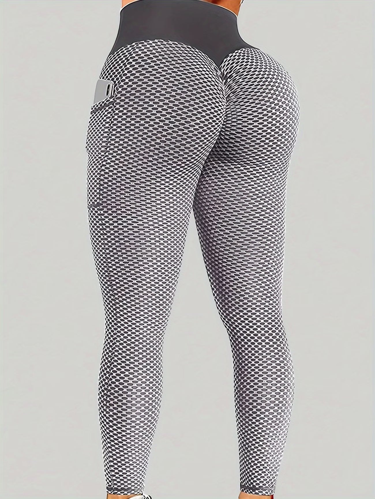 High-Waisted Honeycomb Jacquard Legging.
