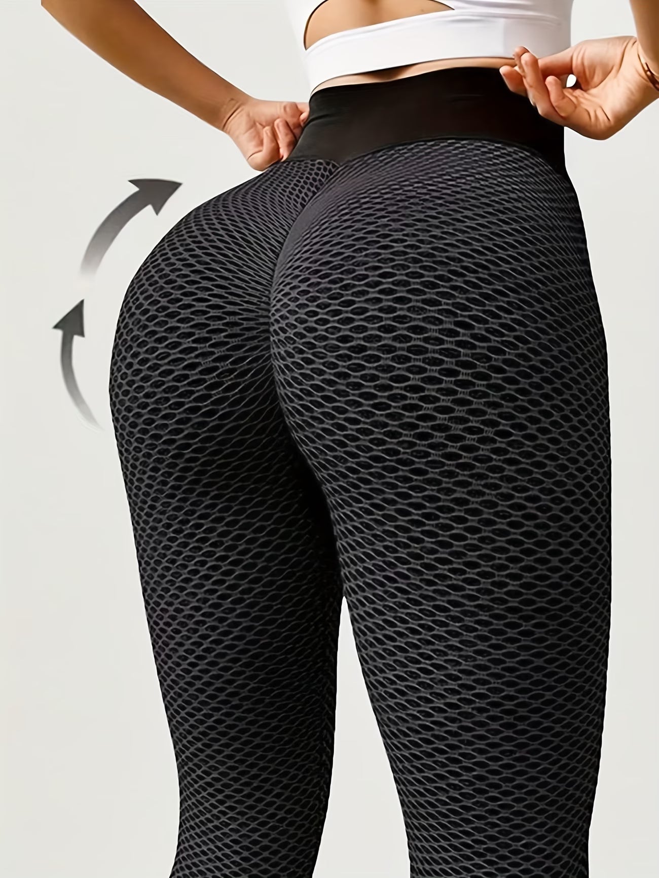 High-Waisted Honeycomb Jacquard Legging.