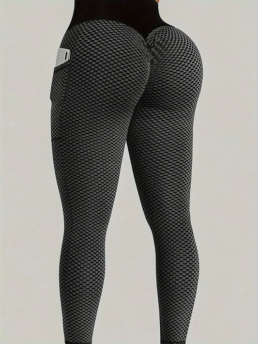 High-Waisted Honeycomb Jacquard Legging.