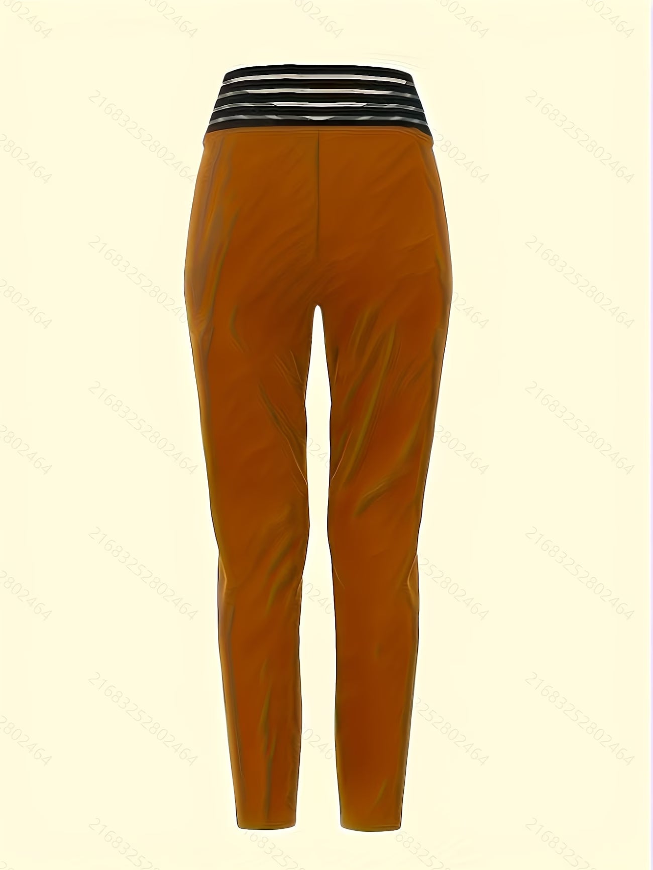 High-Waisted Straight-Ankle Trousers.