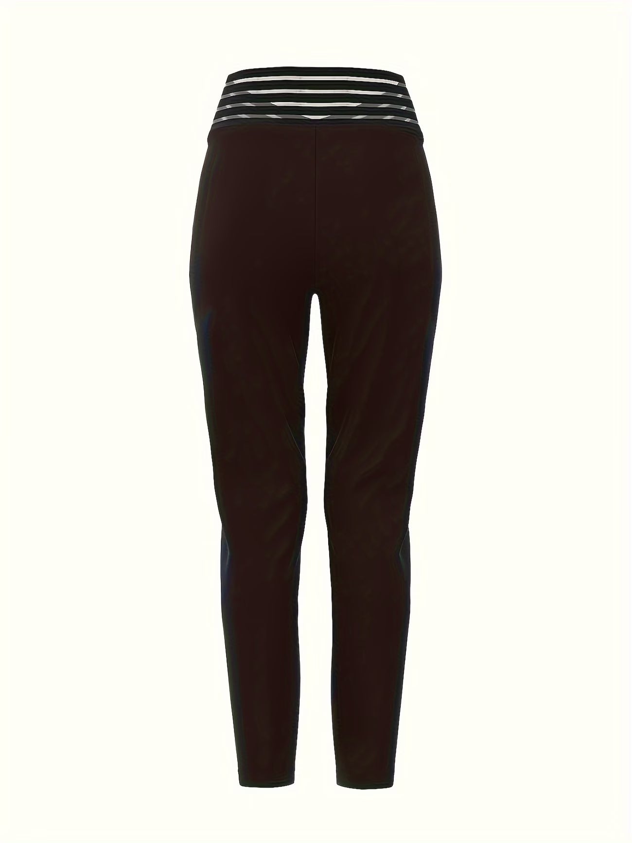 High-Waisted Straight-Ankle Trousers.