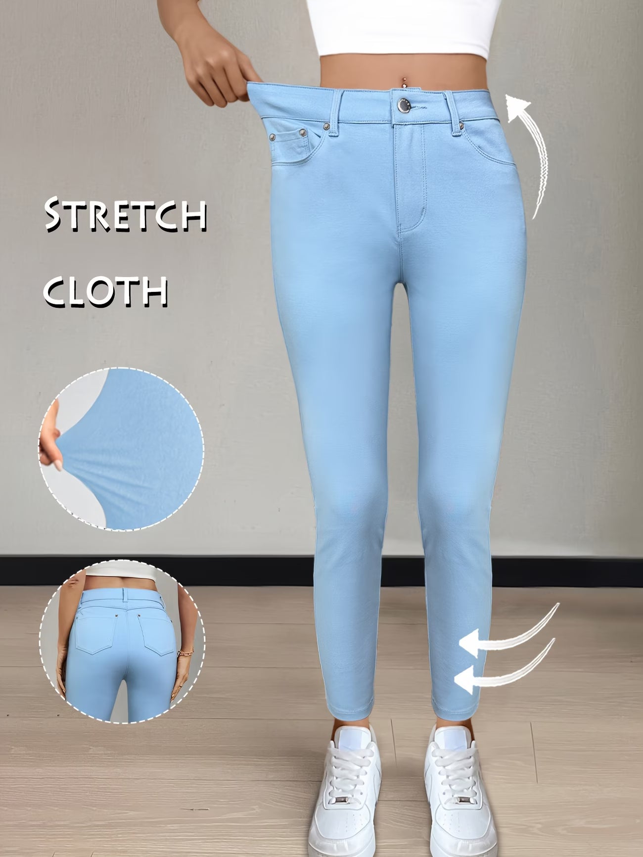 High-Waisted Street Style Skinny Pant.