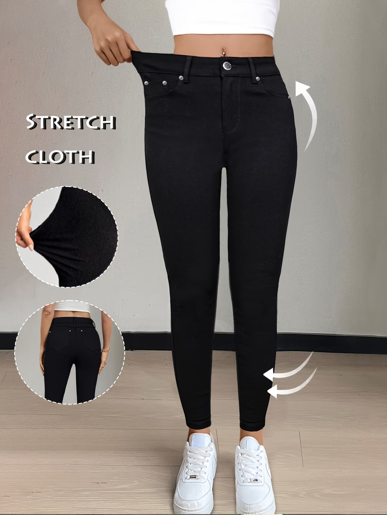 High-Waisted Street Style Skinny Pant.