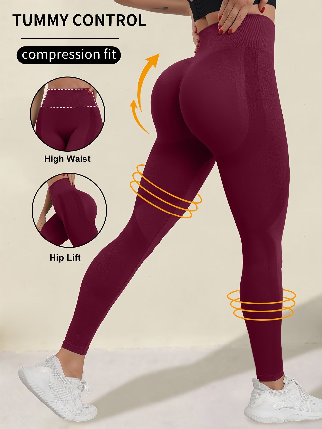 High-Waisted Seamless Yoga Pant.