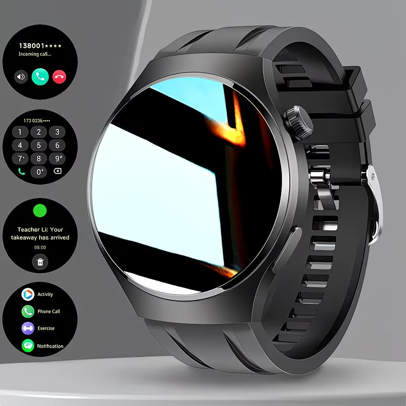 "Hot Round" Smartwatch – 2.01" Edge-to-Edge OLED.