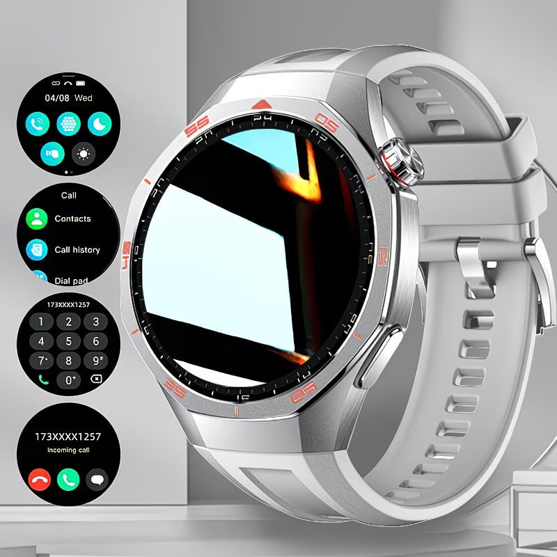 "Hot Round" Smartwatch – 2.01" Edge-to-Edge OLED.