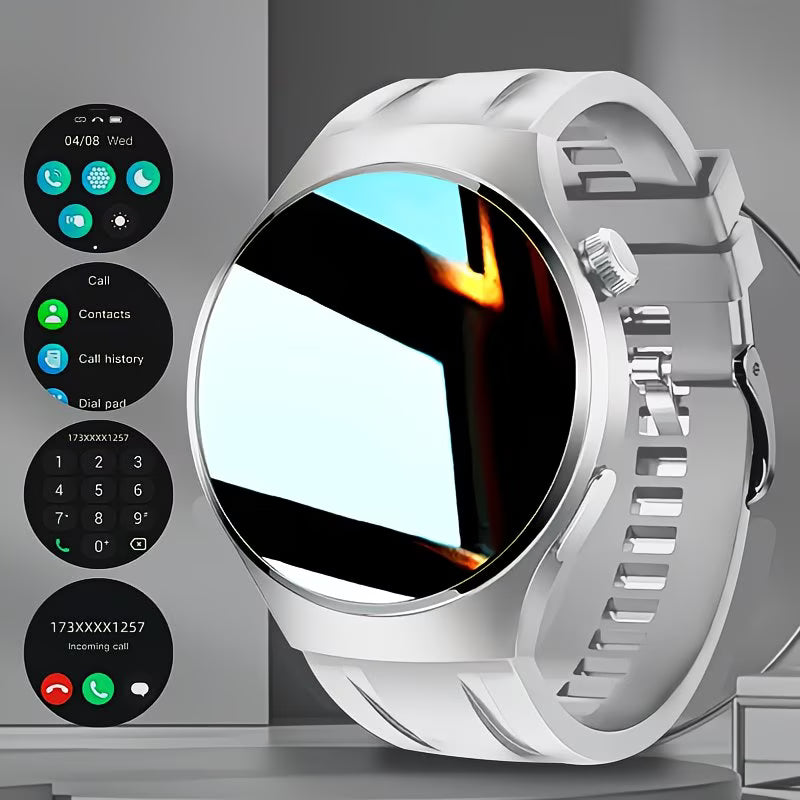 "Hot Round" Smartwatch – 2.01" Edge-to-Edge OLED.
