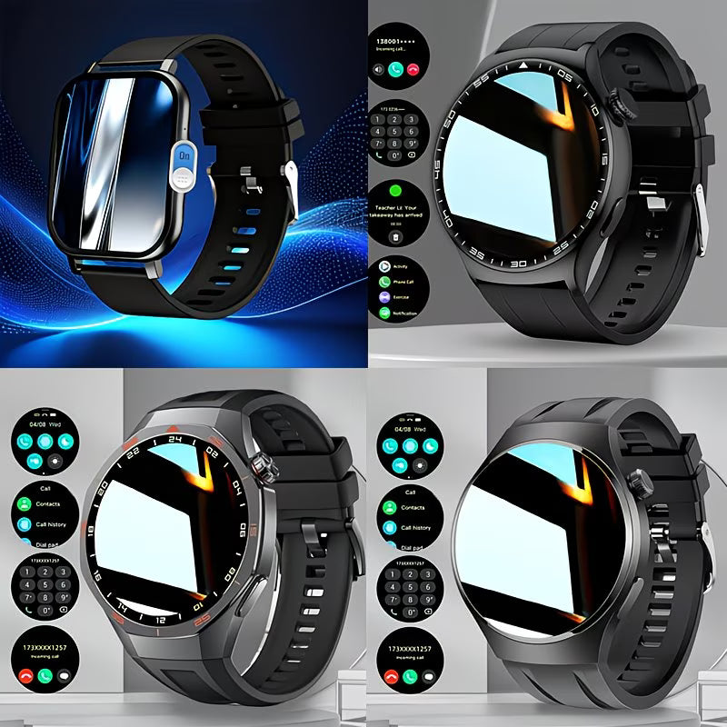 "Hot Round" Smartwatch – 2.01" Edge-to-Edge OLED.