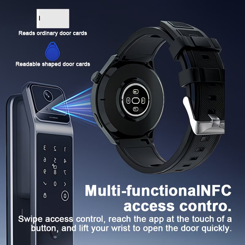 "Hot Round" Smartwatch – 2.01" Edge-to-Edge OLED.