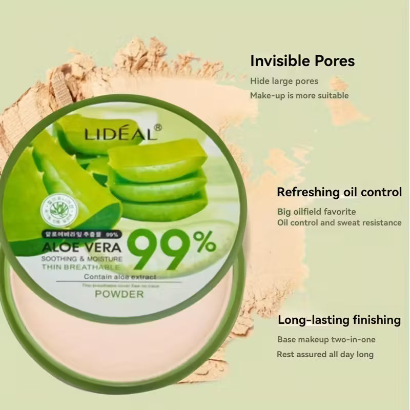 Hydrating Oil-Control Aloe-Silk Foundation Compact Powder.