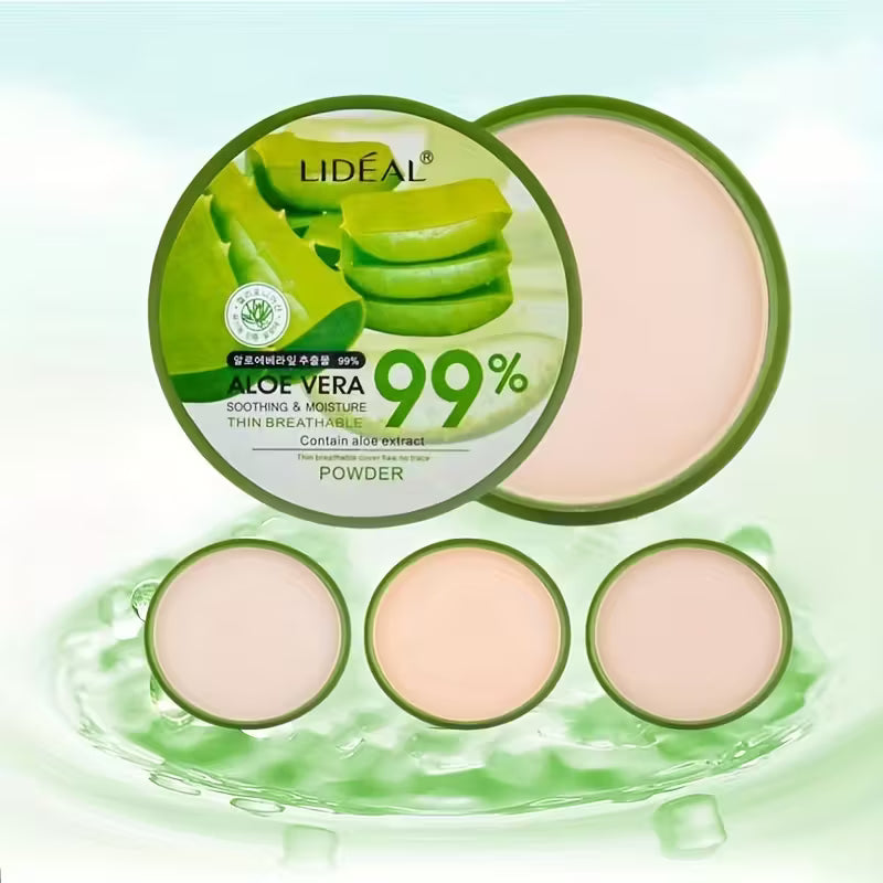 Hydrating Oil-Control Aloe-Silk Foundation Compact Powder.