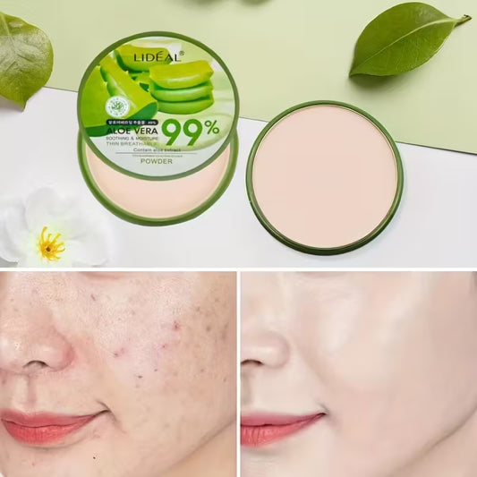 Hydrating Oil-Control Aloe-Silk Foundation Compact Powder.