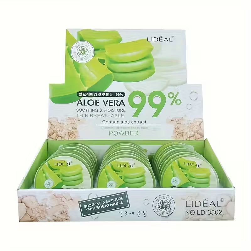 Hydrating Oil-Control Aloe-Silk Foundation Compact Powder.